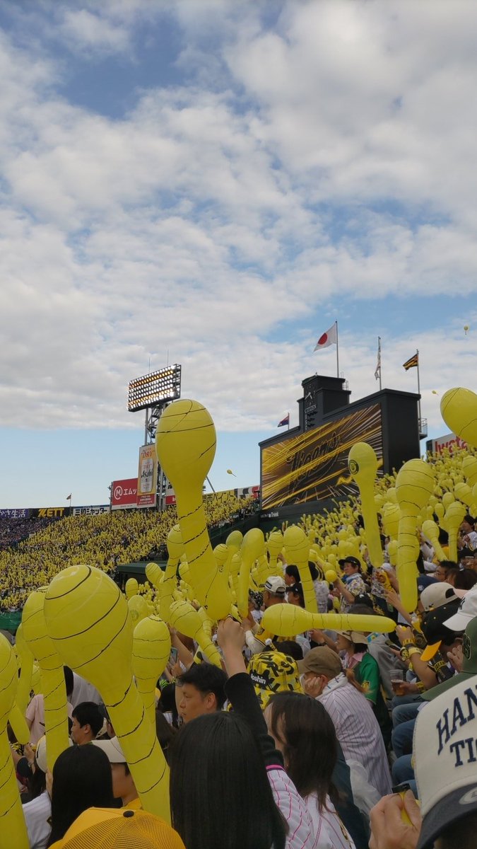 shima_SV03's tweet photo. 今季初現地でとらほー🥰
　
#阪神タイガース
#甲子園
#とらほー
#ジェイテクト https://t.co/Wb16AiSEIF