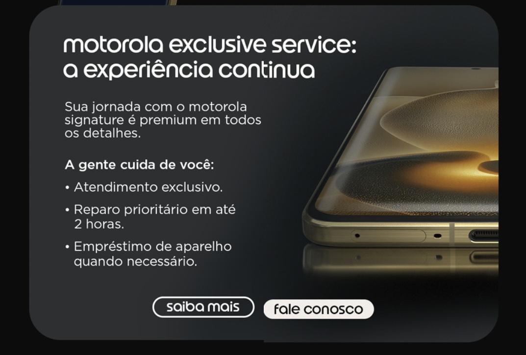 O Motorola não veio para brincar não com linha Signature....
