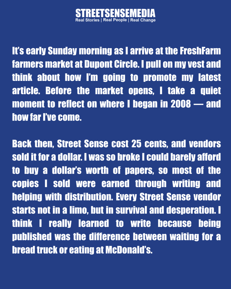 Street Sense Media tweet media