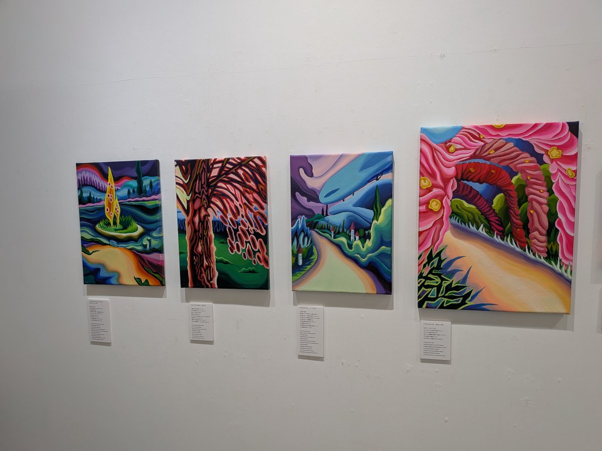 62TFJfLdJqRP15r's tweet photo. 4枚全て鈴木萌絵さんですし、1枚目と2枚目が作品で3枚目と4枚目がDMですね🥰

岡路貴理さんとU−kuさん以外の方は初めて作品を観させて頂きましたが、鈴木萌絵さんに初めてお会いしてお話させて頂きましたし、凄く楽しかったですね😍

完売おめでとうございます👏

#27GALLRYTOKYO #鈴木萌絵 https://t.co/kVnxEToGAi