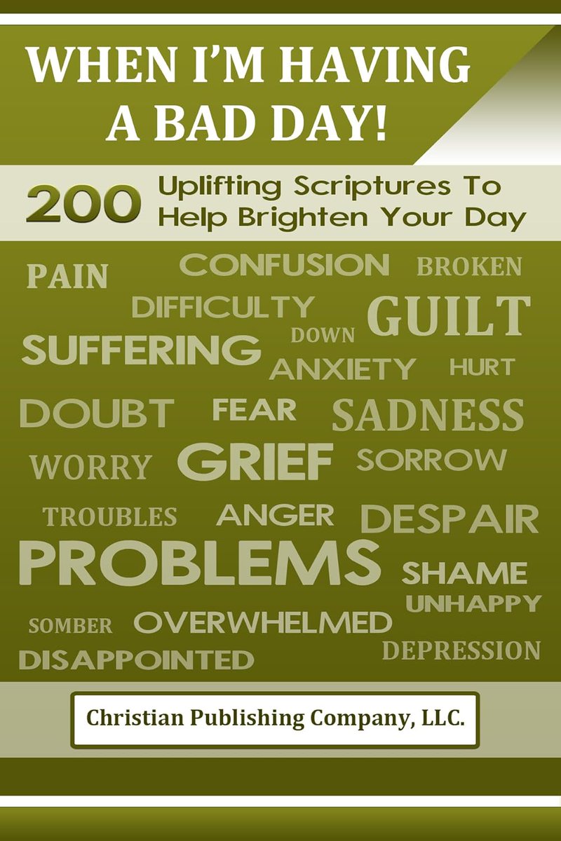 ubooksy's tweet image. When I'm Having A Bad Day
amazon.com/dp/B011H0K416/

Bad day? Read this.

200 powerful scriptures to lift your spirit, calm your mind, and bring you back to faith when life feels overwhelming.

#Faith #SelfHelp #1681