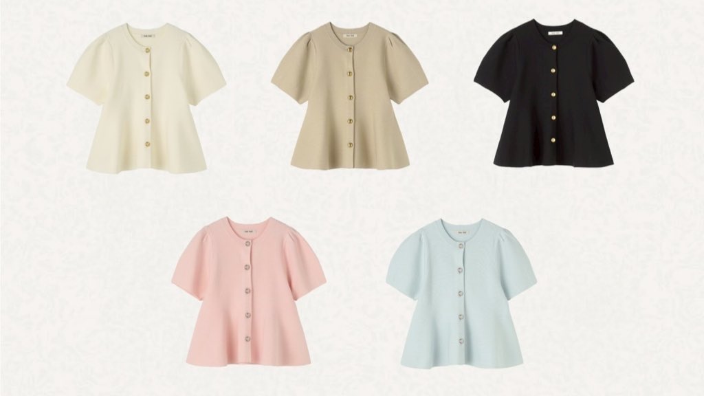 THE TOÉ ・Tulip Peplum Top #thetoé