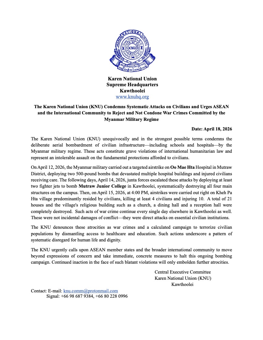 Karen National Union tweet media