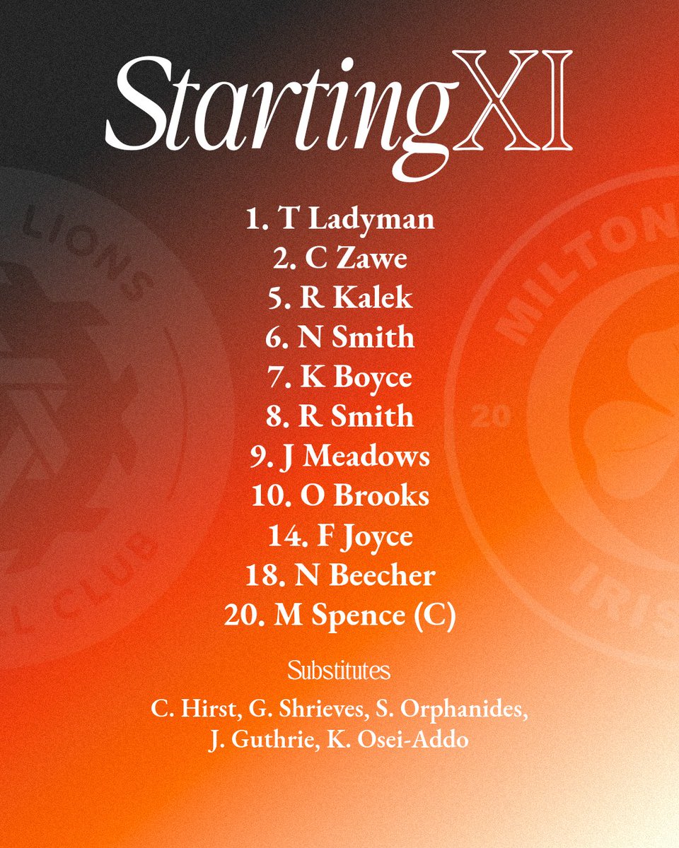 ☘️⚽️ | STARTING XI!

Here’s how your Irish line up!

#NonLeague #UpTheIrish #SouthernLeague