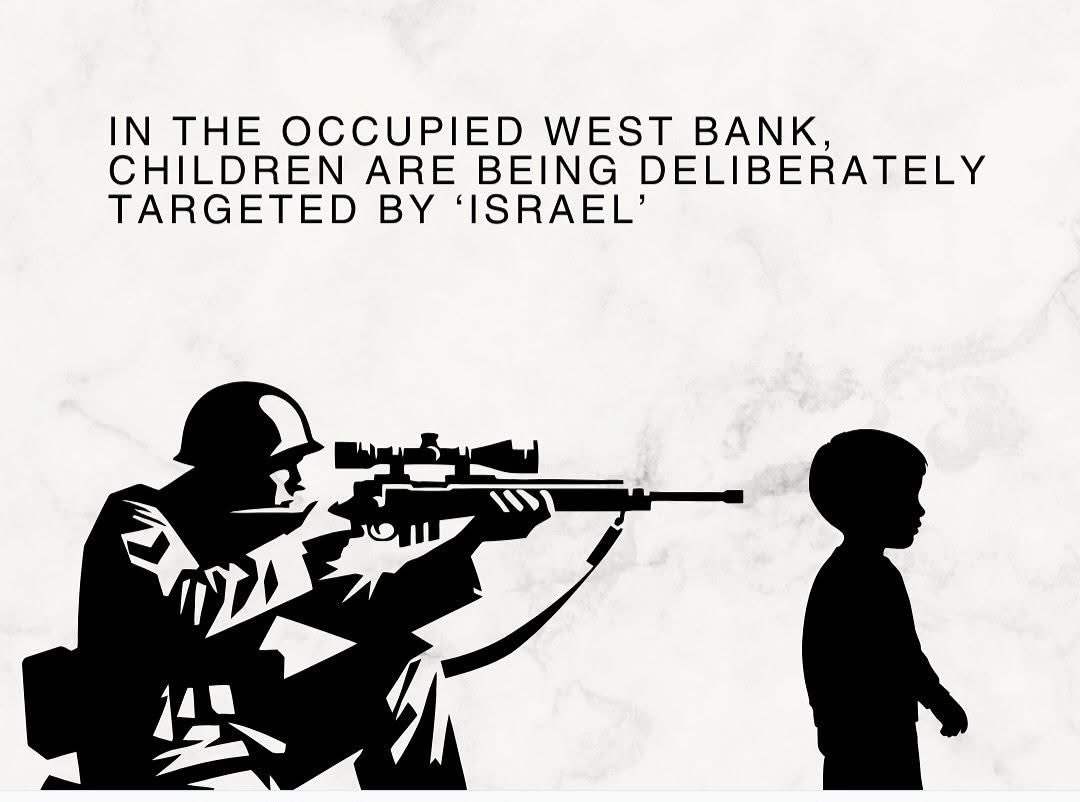 Children used as target practice.