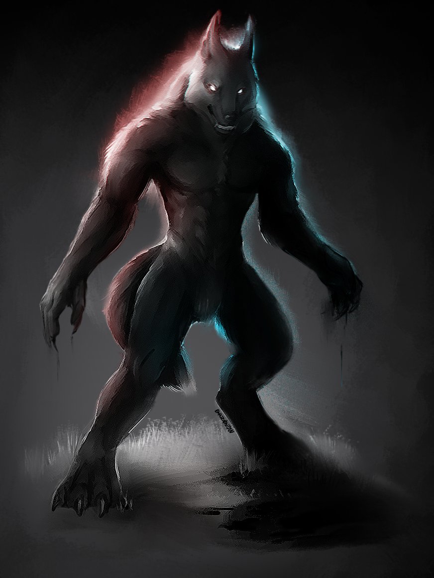 TGHzero's tweet image. A werewolf drawing for practice. I remember it was one of the first drawings where I started working on different lightning colors! (2020)
---
#art #myart #anthro #monster #digitalart #smallartist #artshare #ArtistOnTwitter