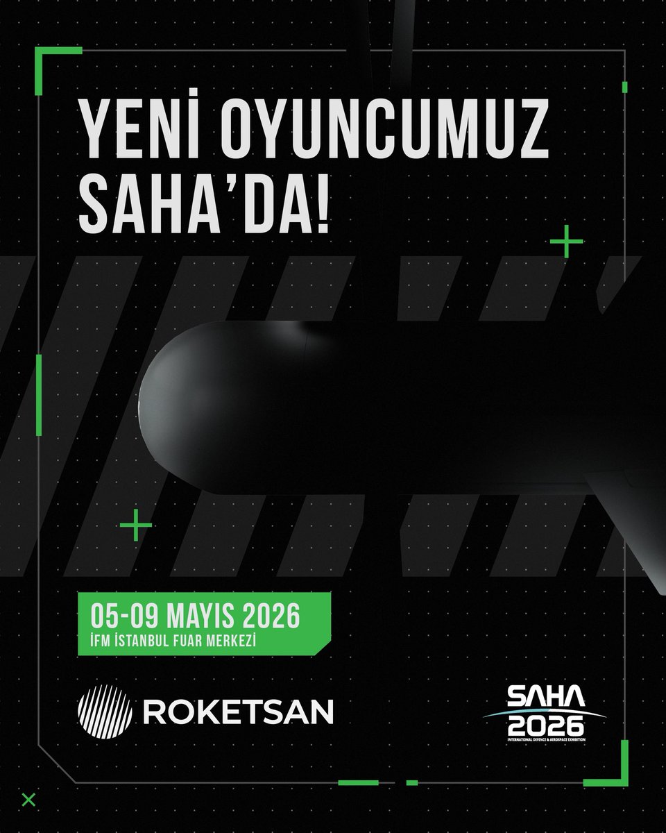 SAHA’da Dengeleri Değiştirecek Yeni Bir Oyuncu! 🚀

Noktasal hedeflere yüksek hassasiyetli vuruş kabiliyeti ve minimum ikincil hasar performansı ile oyunun kurallarını yeniden yazmaya geliyor.

Geleceğin teknolojilerini yakından tanımak için #SAHA2026’da buluşalım!

🗓 5-9 Mayıs