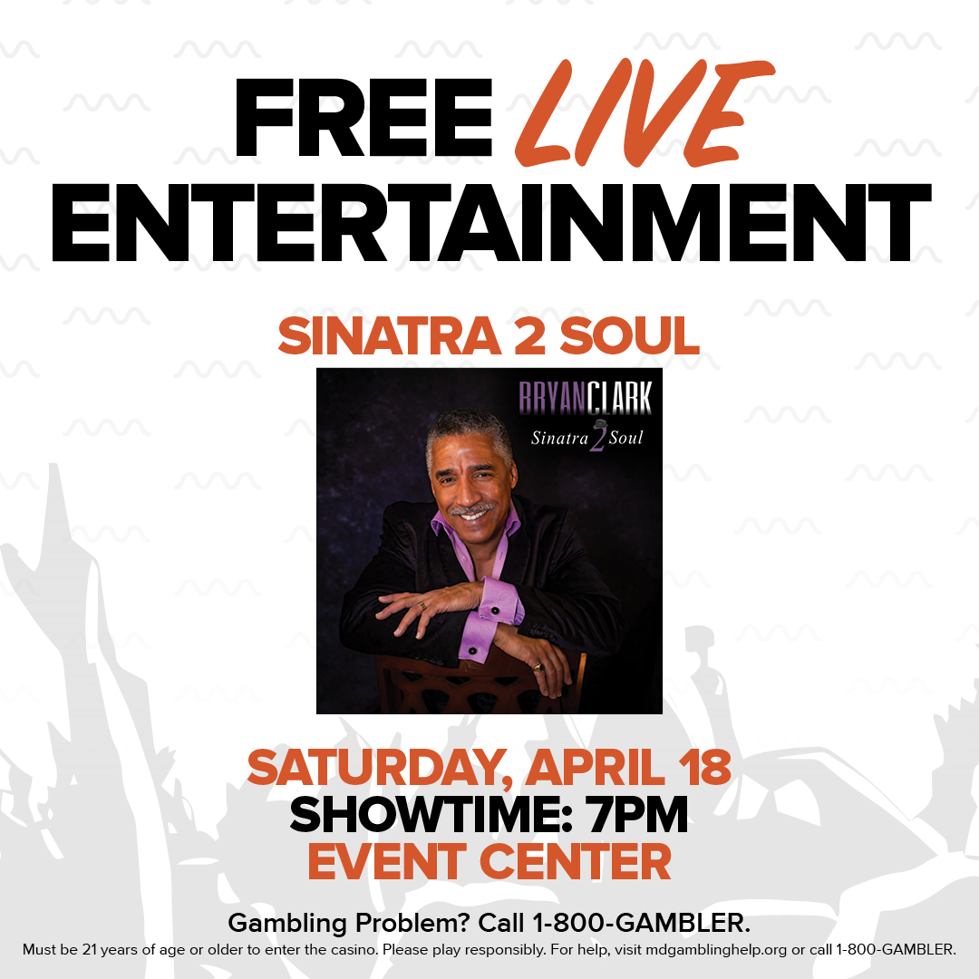 OceanDowns's tweet image. TONIGHT! FREE LIVE PERFORMANCE by Sinatra 2 Soul, which blends the timeless elegance of Sinatra with the soulful rhythms of Motown.

Free Live 21+ Performance in the Event Center. Saturday, April 18th 7PM – 10PM!

#ocmd #free #show #oceandowns #concert