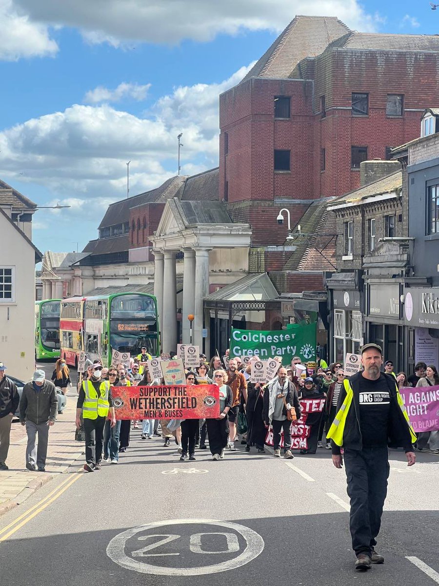 Sorry if you were stuck in traffic, or your bus was late in #Colchester. This was the reason. 30 people decided to impact your day. Do your protesting somewhere else, that doesn’t impact people not interested in your political messages.