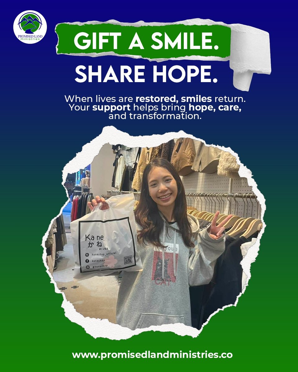 PLMinistries17's tweet image. Every smile tells a story of hope, care and transformation.
When you give, you’re not just helping - you’re changing lives.

Support the mission. Share the hope. ✨
Visit promisedlandministries.co

#giveback #spreadhope #makeadifference #communitylove #nonprofitlife