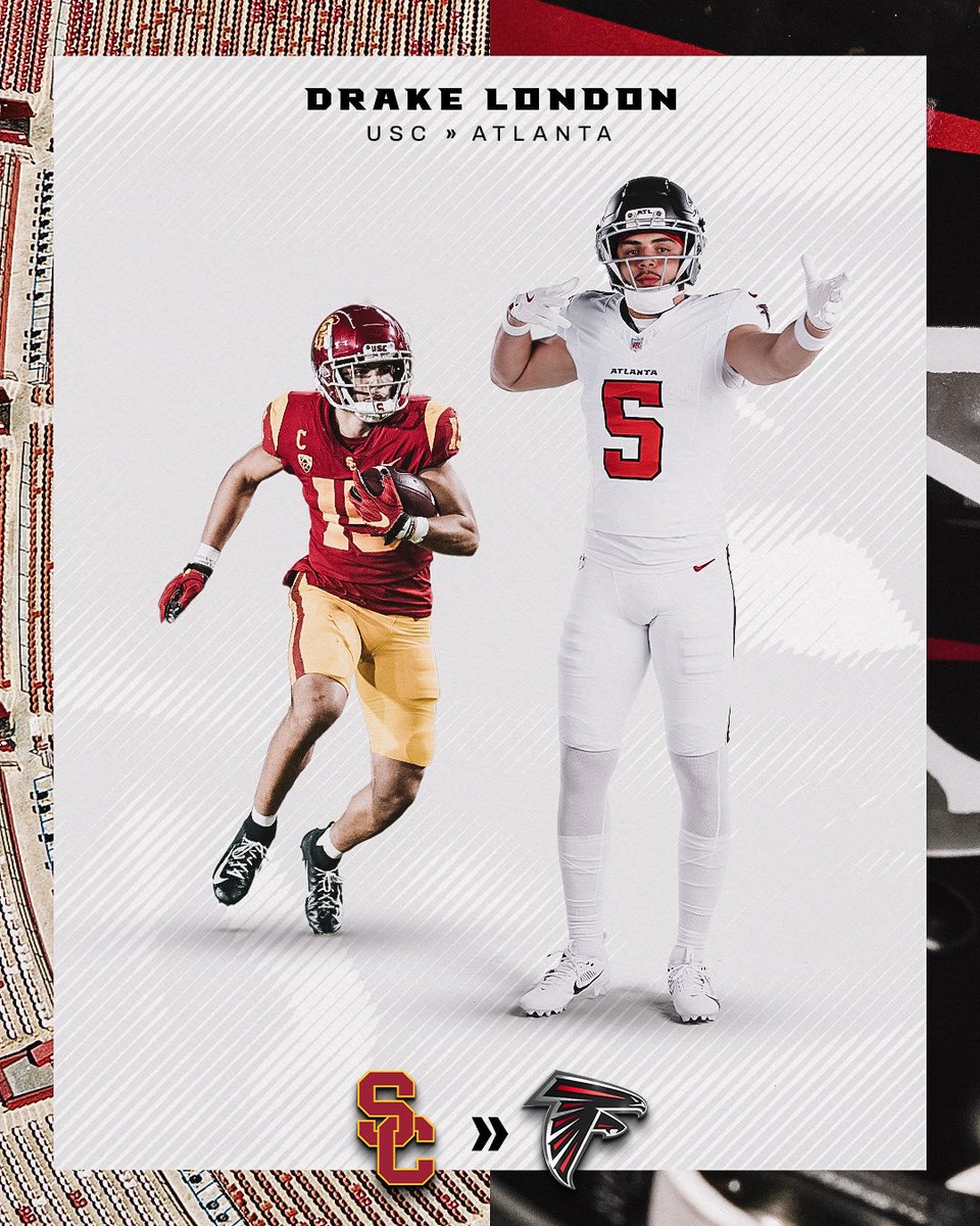 AtlantaFalcons's tweet image. California Draftin’ ✌️ 

#NFLDraft: NFLN, ESPN, ABC