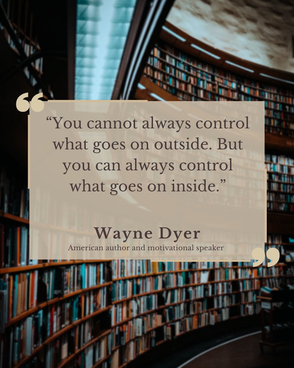 ahboveallmadnes's tweet image. You cannot always control external factors, but you can always choose how you react to what life throws your way!

#QuoteOfTheDay #Quote #LifeQuote