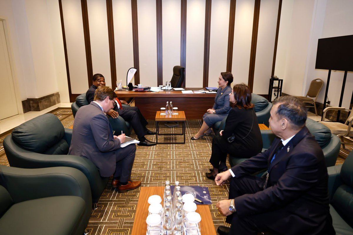 TNarbaeva's tweet photo. In Istanbul, I met with the senior officials of the Inter-Parliamentary Union — @TuliaAckson and @MartinChungong. 

We discussed priorities for further engagement and expanding Uzbekistan’s participation in @IPUparliament initiatives.

It was noted that the 150th Assembly of the Inter-Parliamentary Union received high international recognition and has provided a solid foundation for advancing parliamentary diplomacy and expanding practical interparliamentary cooperation.

We also reviewed preparations for the 12th Global Conference of Young Parliamentarians in Samarkand.

#Uzbekistan #IPU