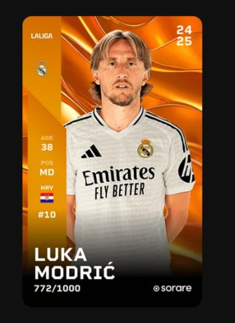 SuperFootix_SR's tweet photo. ⌛️ 24h left for my Sorare Giveaway

🏆 Win a Modric Real Madrid limited card ❣️

🎯 To participate, see original post on my x profile

Good luck to all

Random draw will take place this sunday at 9pm CET https://t.co/clBMQ50xXR