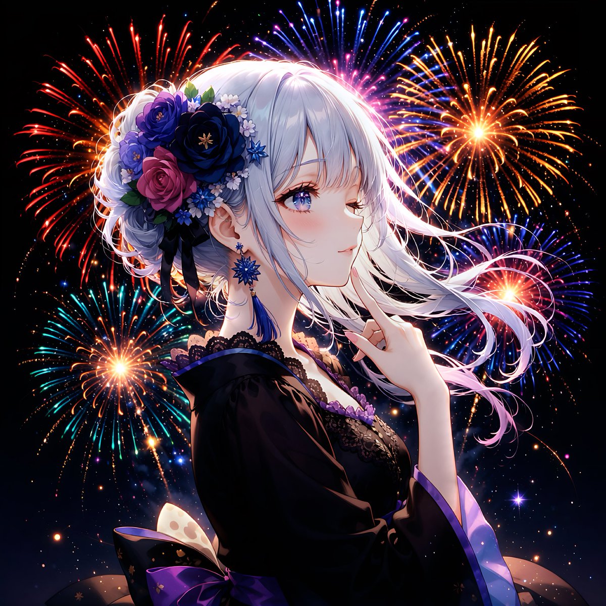 hitode_Ai's tweet image. 皆様本日も一日お疲れ様でございましたm(_ _)m
私は寝ます。
もう一足先に夏仕様です。
おやすみなさい。
#AIart #AIイラスト #AI #AIイラスト術師さんと繋がりたい #AIillustrations