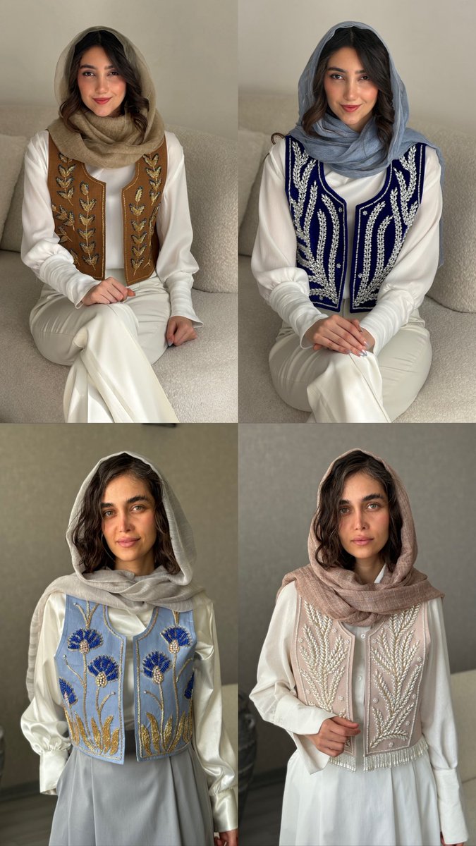 این سخمه ها (جلیقه های دست دوز) رو از میتونید بی واسطه از خالق اثر از وبسایت ثبت کنید .

این سخمه ها هنر دست خانوم هایی که تا چند هفته پیش در تیم ما بودند و ناچاراً تعدیل شدند.

کانال تلگرام  ؛t.me/leylaclothing

وبسایت ؛ leylaclothing.com

قیمت هم ؛ از ۱٫۹۸۰٫۰۰۰ تومان