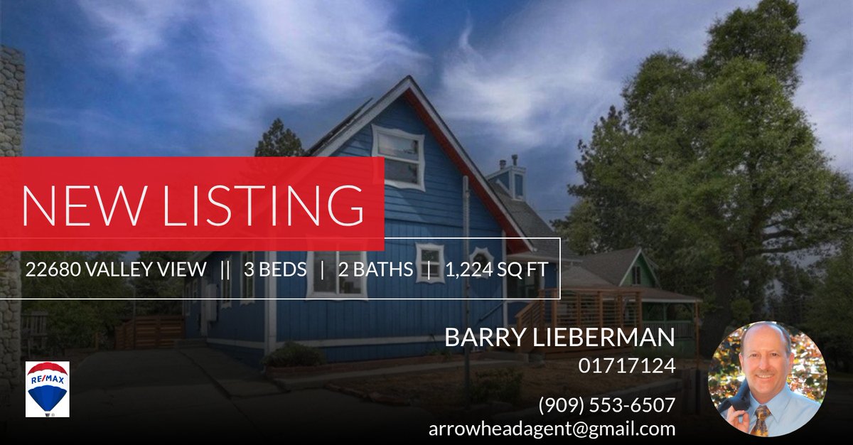 BarryLieberman8's tweet photo. 📍 New Listing 📍 Take a look at this fantastic new property that just hit the market located at 22680 Valley View in Crestline. Reach out here or at (909) 553-6507 for more information

Barry Lieberman
"Investing with Integ... https://t.co/MIZrSYoOnS https://t.co/sAvY40PSZO
