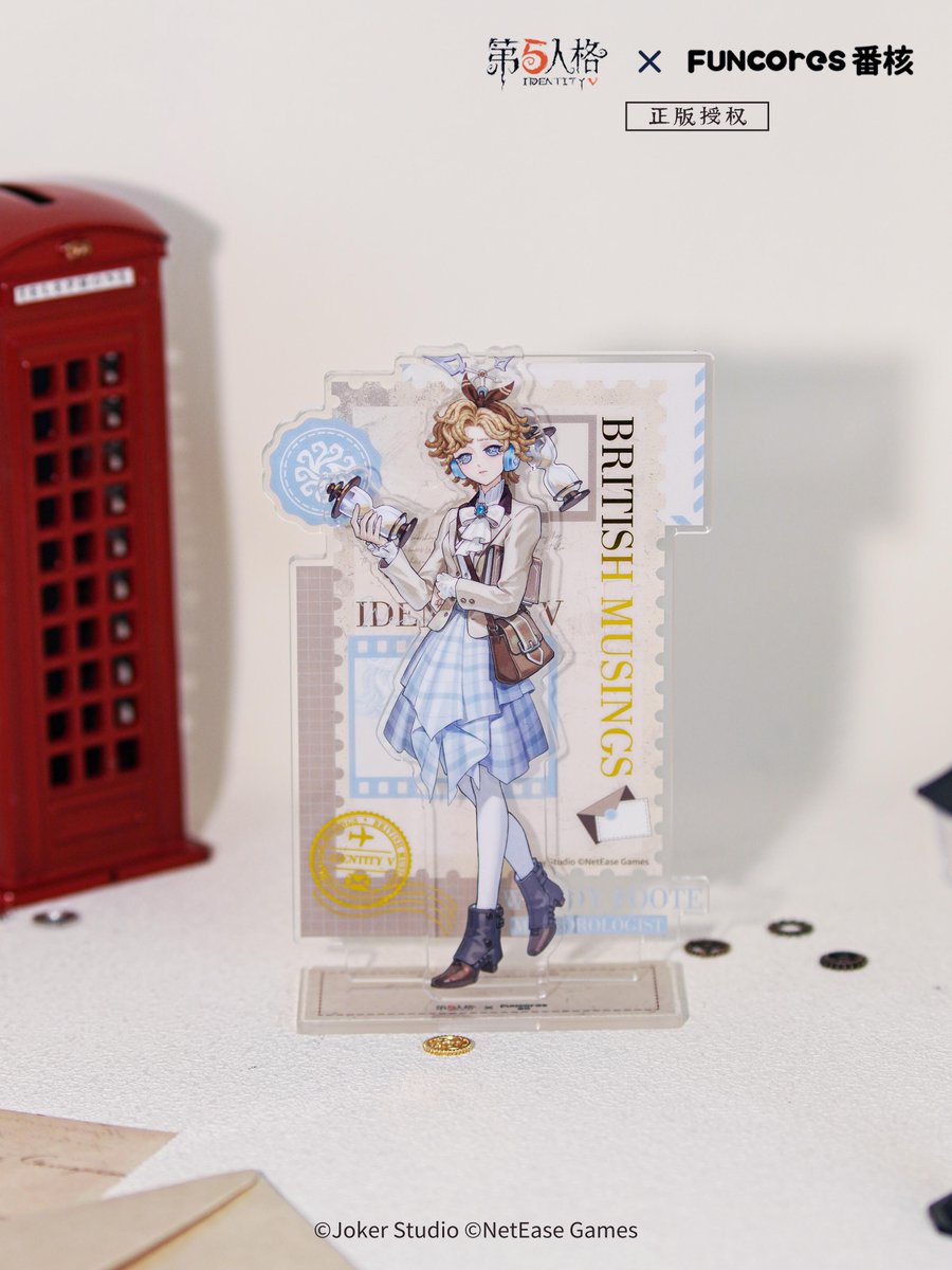 idvlogic's tweet photo. [ Identity V x Funcores Merchandise Collaboration ]

British Musings Series Acrylic Standees Real Life Photos (1/2)
▸ Seer, Meteorologist, Painter, Gardener

※ Offline Sale Starts: April 24 – May 5
※ Online Sale Starts: TBA
※ Source: https://t.co/TGgxP9DX2V https://t.co/Ar5yKcn5K3
