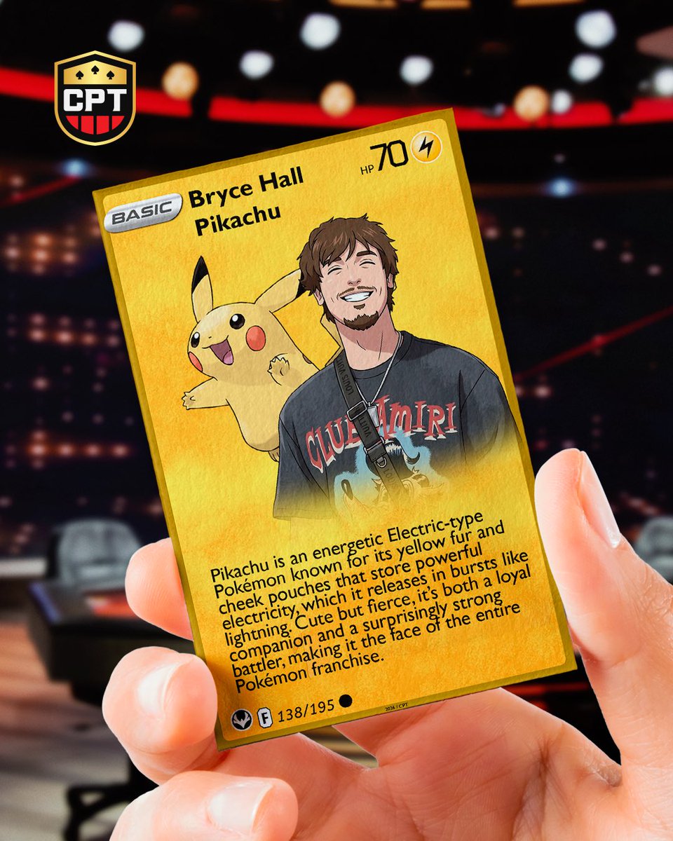 celebpokertour's tweet image. CPT players, Pokémon edition. Which one are you adding to your deck? 👇👀

#celebritypoker #poker
