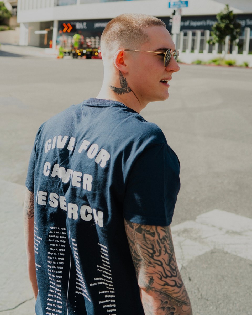 TerryFoxCanada's tweet photo. "Terry Fox, a true worldwide hero. Let's #FinishIt." - Cameron Whitcomb

New #TerryFox merch is available now. ➡️ Get yours today: https://t.co/4mFpxp1ey4

All proceeds support cancer research in Canada. 🇨🇦 https://t.co/A4P3OMmMeo