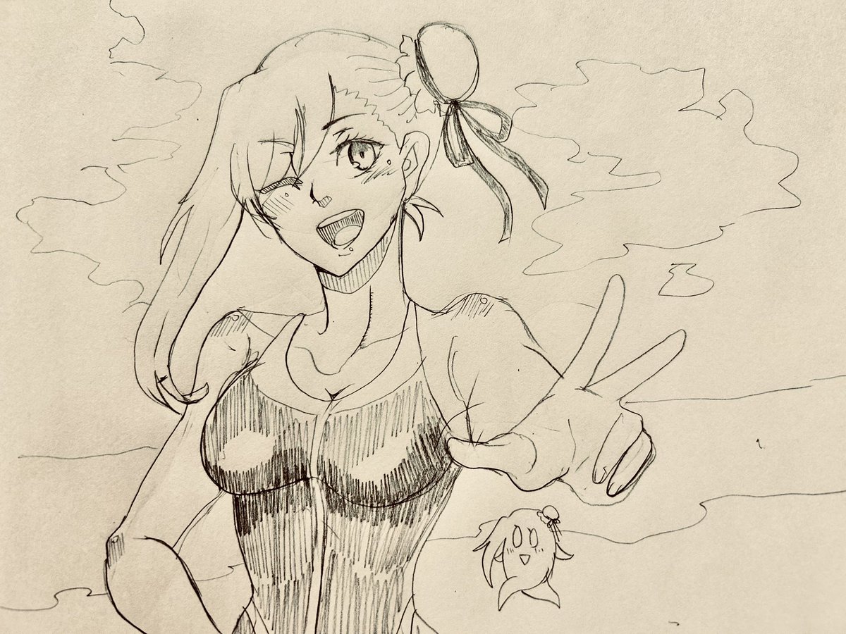 水着武蔵ちゃん描きました〜
#FGO
#落書き