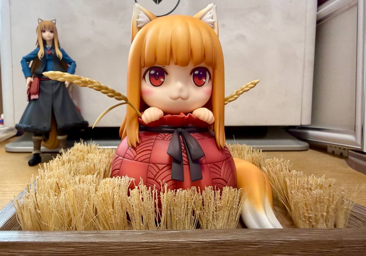 polyu7's tweet photo. ミニチュアの麦の穂初挑戦
次はもっとしなやかな材料で作ってみるつもりです
背景とディスプレイケースも考え中

First attempt at making mini wheat. Using a softer material next time will yield better results. Still thinking the background and display box.

#狼と香辛料
#spice_and_wolf https://t.co/SNWIwD89c5
