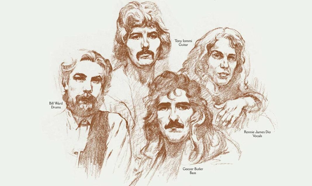 tonyiommi's tweet image. Black Sabbath's ninth studio album, "Heaven and Hell" was released #OnThisDay in 1980. Did you know that Lynn Curlee's cover artwork was originally inspired by a 1928 photograph of women dressed as angels smoking backstage during a college Christmas pageant? The portraits of the