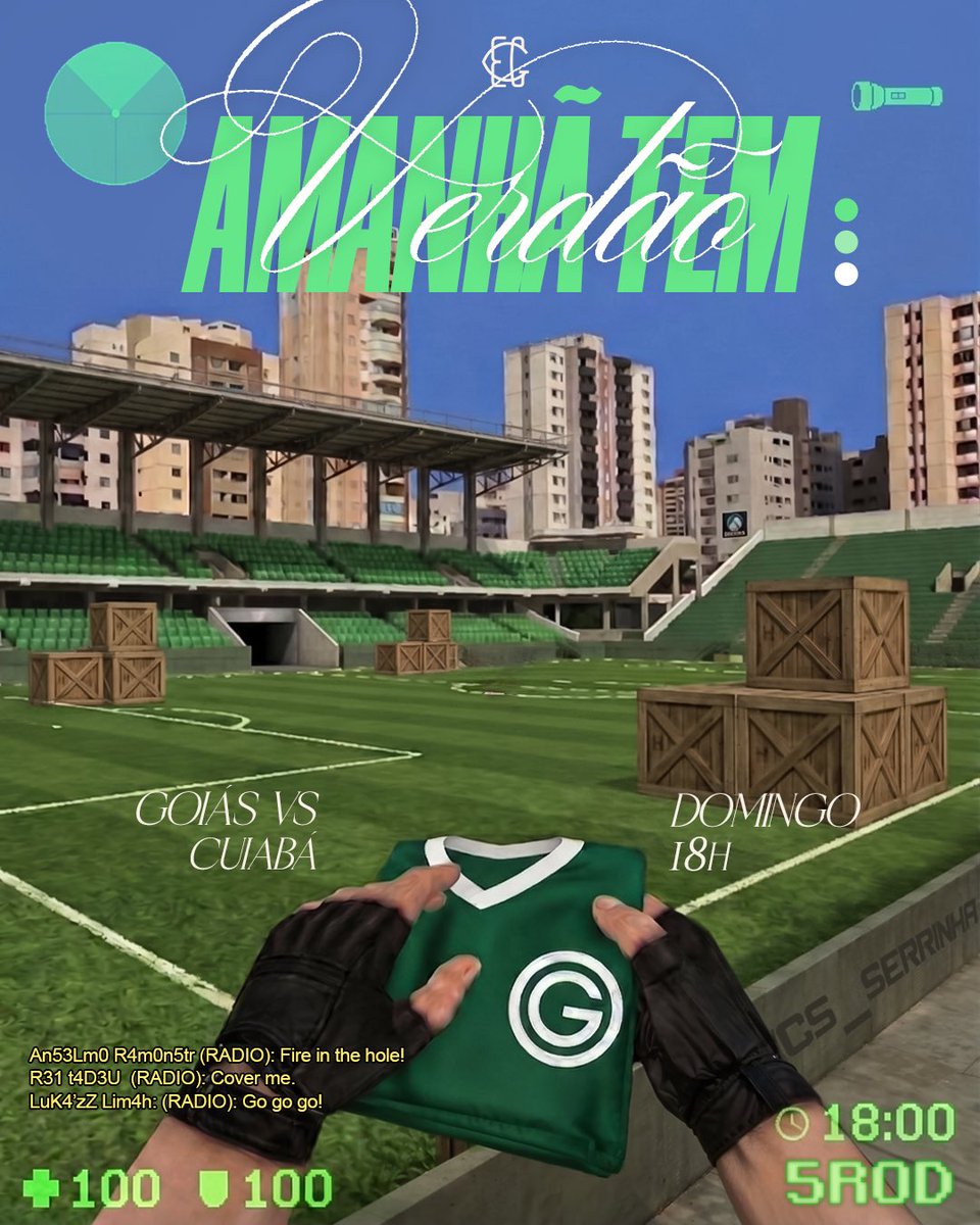 AMANHÃ TEM VERDÃO! 💚

Às 18h, o Goiás enfrenta a equipe do @cuiabaec no Estádio Hailé Pinheiro, pela 5ª Rodada do @brasileiraob 💚

Vamos juntos em busca dos 3 pontos em casa! 💚

#GECxCUI
#brasileiraob