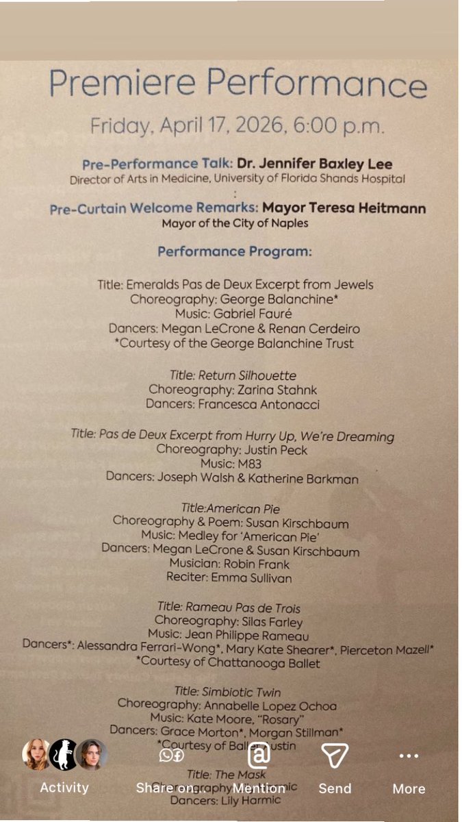 whotown's tweet image. So last night “American Pie” debuted. “Just two kids slinging pies!” #naplesinternationaldancefestival  #dance #choreography #poetryinmotion #poetry  #meganlecrone #susankirschbaum #theatre