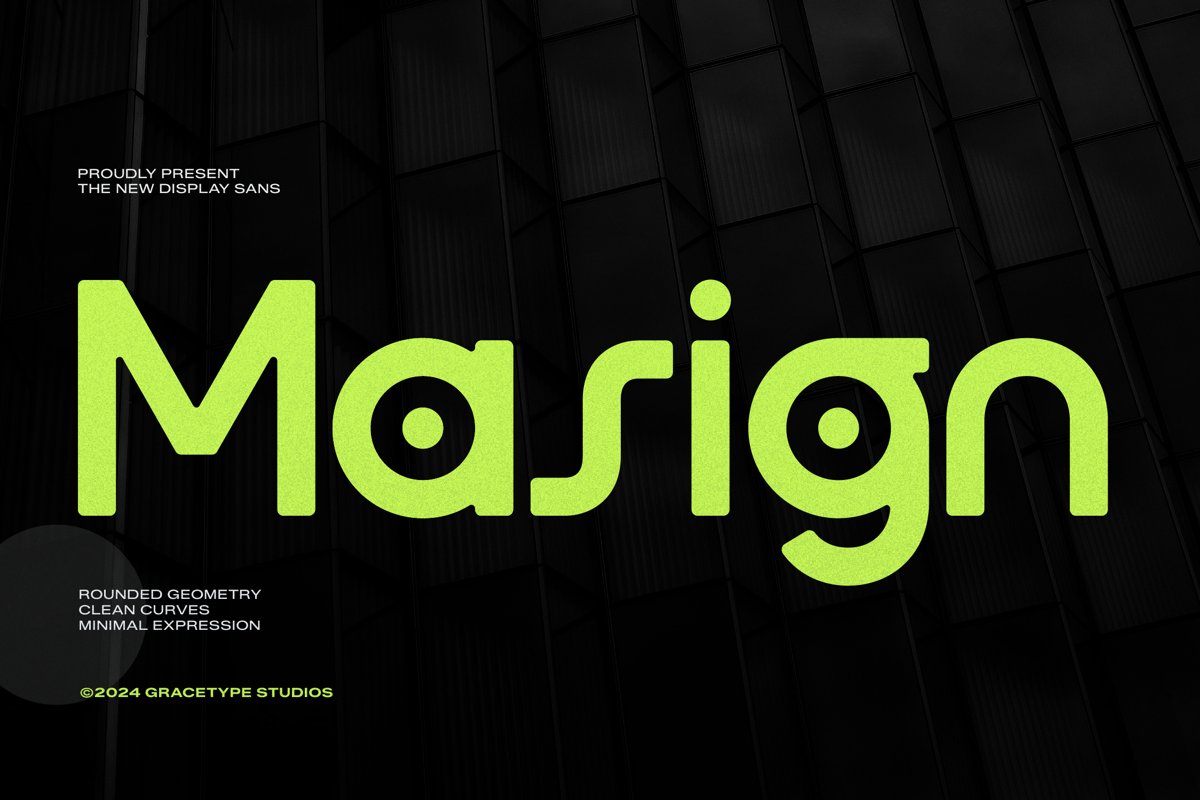 FontSpace's tweet image. Masign by Gracetype Studio fontspace.com/masign-font-f1… #font #typography #graphicdesign