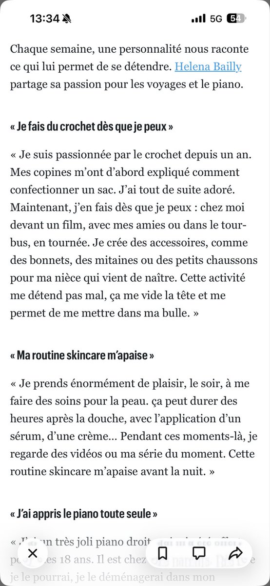 dumas_sama5346's tweet image. L’article du Parisien de ce jour sur les secrets détente d’Hélé #helenabailly (partie 1)