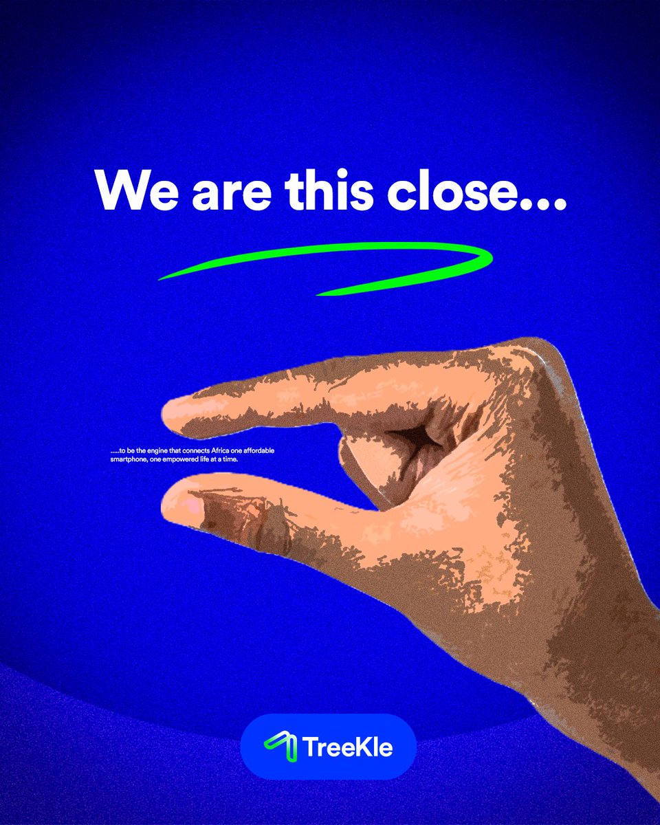 Treekleng's tweet photo. We are this close 🤏

Watch this space!

#treekle #innovation #vision #growth #supportthatkeepsyoumoving https://t.co/vUYYc7tTQh