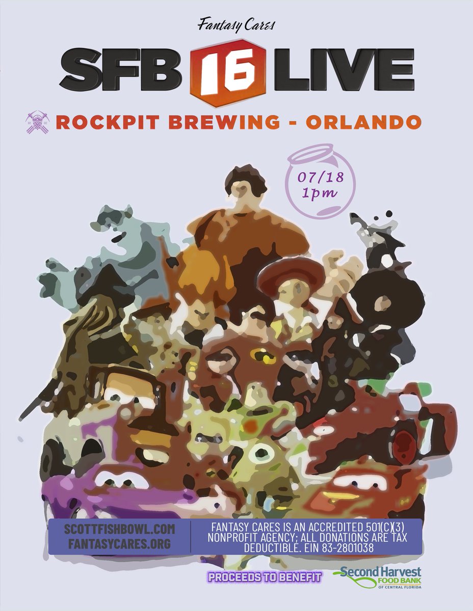 FFChalupaBatman's tweet photo. The first 🌊 of #SFB16 invites went out this week!

Orlando Live is filling up! 

If you want a chance to draft at Orlando then fill out the interst form ASAP!
➡️ https://t.co/BeZV5MCBnN

When: 7/18 at 1pm
Where: @RockPitBrewing 

Supporting @feedhopenow 🫶🏻 https://t.co/R11FpAGxOI