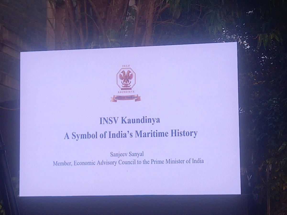 Tushar54133's tweet photo. Attended the 3rd Eknath Shirsagar memorial lecture at CSMV museum. Shri sanjeev sanyal sir spoke  about INSV kaundinya :A voyage into indias maritime history. It was very insightful lecture. #INSVKaudinya #sanjeevsanyal #csmvmuseum https://t.co/QMHz2aQ6Bp