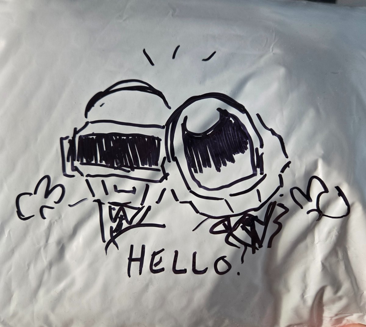 COMPU73R's tweet photo. mail doodles! https://t.co/EPY1XItgCP
