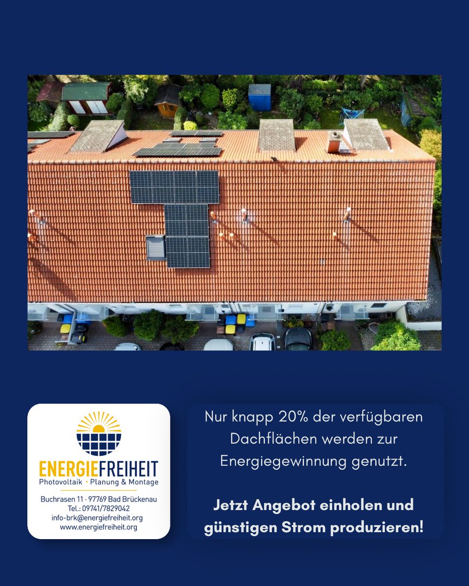 EnergieFGmbH's tweet image. ☀️ Seien Sie der Erste in der Reihe!☀️

Jetzt Ihre Dachfläche aufrüsten und Angebot einholen: energiefreiheit.org

#solar
#solarpower
#solarenergy
#photovoltaik
#renewableenergy