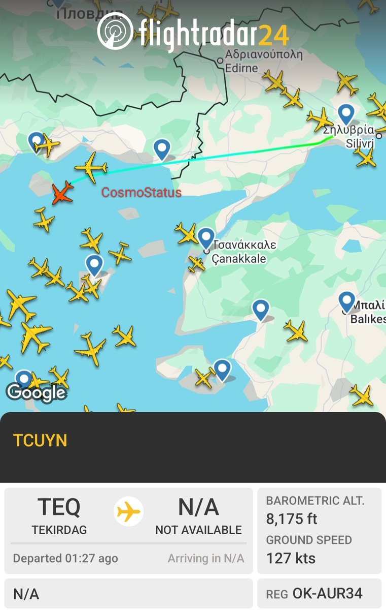 cosmostatus_'s tweet image. What is this? 🤔
#airplane #Ελλάδα #Τουρκία
