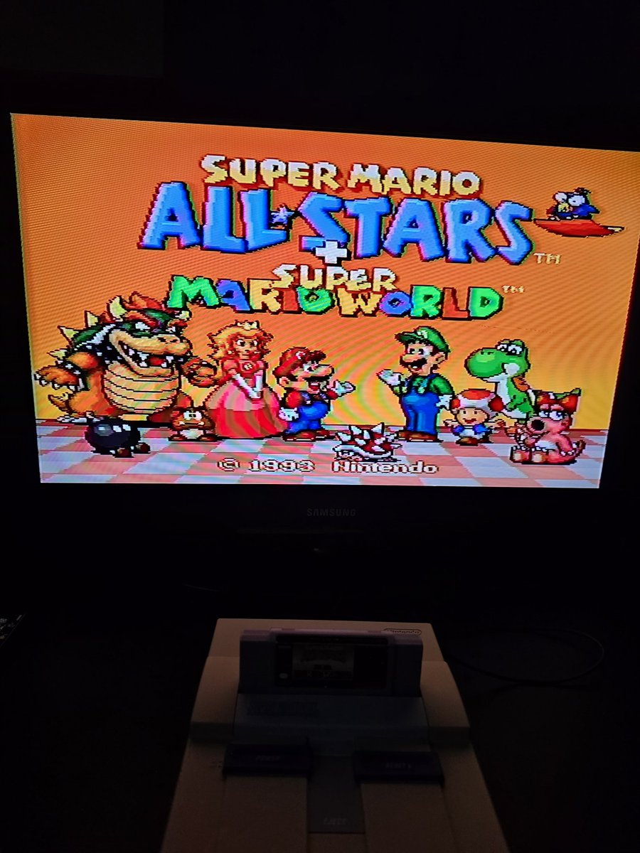 BetaTwin2010's tweet image. Got this awesome game all cleaned and played it last night. The nostalgia hit hard! I well worth buy yesterday! 🎮🎮😎 #Snes #SuperMario