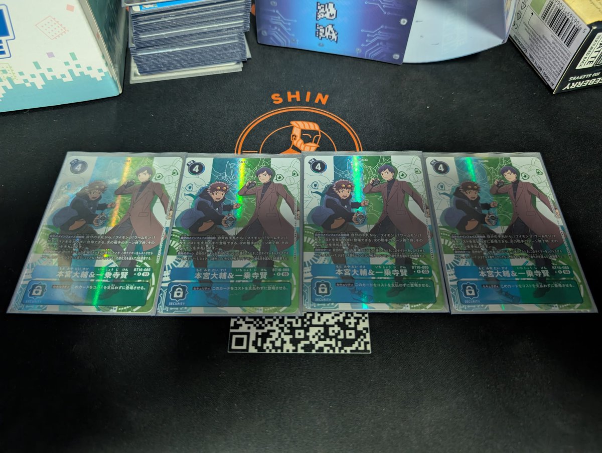 dtcgboomer's tweet photo. April Ultimate Cup 2026 [SG] 

3-3 Scoreline

Played one of the best competitive games of my career—and also the most 🤡 I’ve ever had in a single event.

On a happier note, after almost a month, I finally found four BT16 Daiken AAs 🥹 They’re so pretty😍

#digica
#デジカ https://t.co/ktKPW3EFBe