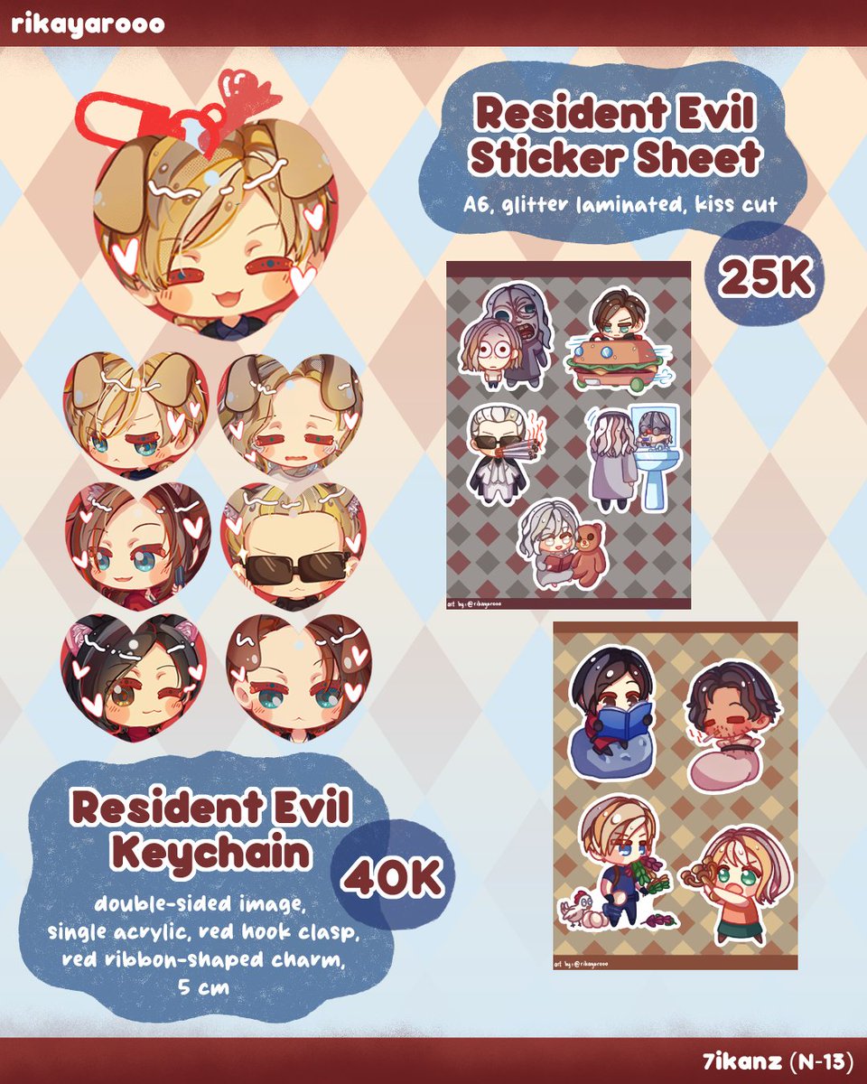 rikayarooo's tweet image. (🩷 &amp;amp; 🔃 appreciated!)
Hello! Here's my #CF22 PO Catalogue!

📅 18 - 22 April 2026
📍 7ikanz (N-13)
📨 Pick Up &amp;amp; Mail Order
✨ Original, HSR, Resident Evil, Vocaloid, xxxHolic, Silent Hill 2
🔗 : bit.ly/RikaCF22POForm

#cf22catalogue 

(1/2)