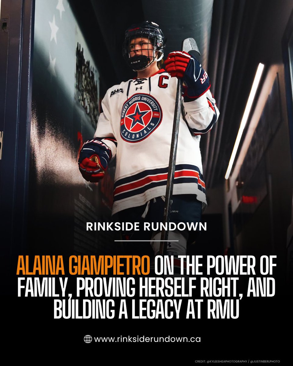 ChrisSinclairrr's tweet photo. Resiliency, strength, courage, passion.

That’s what comes to mind when I think about the conversation I had with @RMUWHockey captain Alaina Giampietro.

Discover her journey, and her impact on and off the ice, on Episode 119 of Rinkside Rundown, out now: https://t.co/CRPnpJl1x4 https://t.co/LyAkWaGUB6