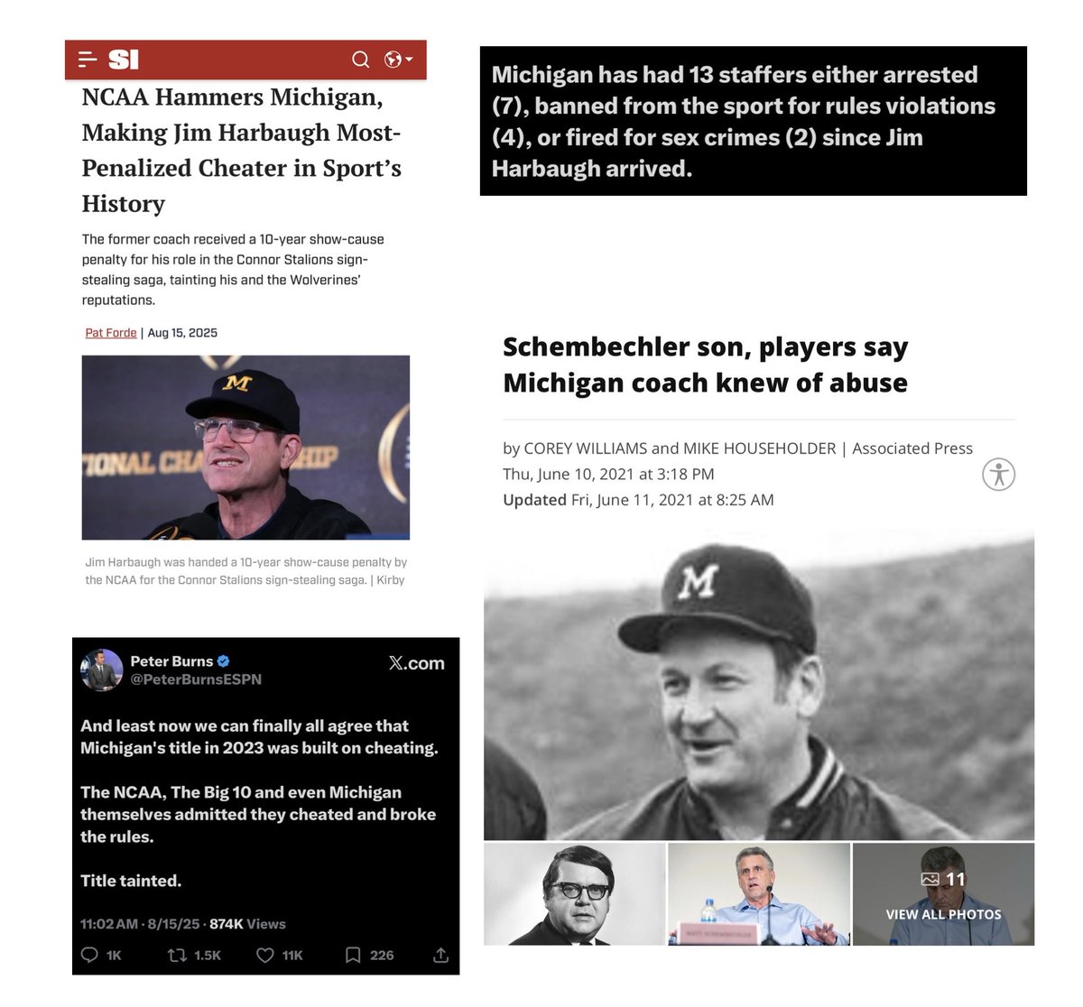 Michigan Cheated Clock tweet media