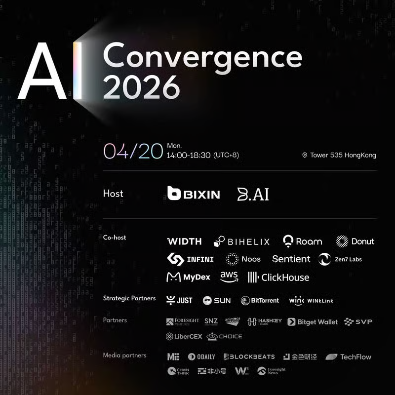 NoosProtocol's tweet photo. 4/6 ✨ Apr 20 | AI &amp; Web3 Convergence 2026

🌍 When intelligence meets decentralization 

Noos is on the ground 🚀
Connecting with developers, builders, and capital 
Exploring the real-world adoption of AI × Web3 

🔗 https://t.co/1wh9o5qptX https://t.co/NdDV5Mm1sL