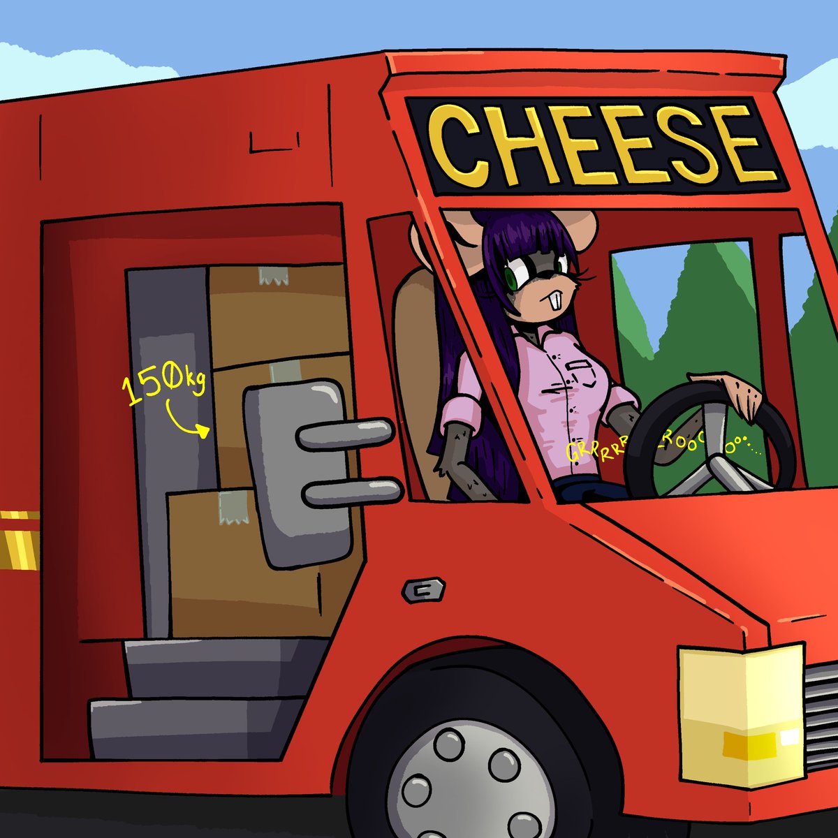 Lagoom15's tweet photo. Request from a friend.

Rat girl who eats all the cheese she is supposed to deliver. https://t.co/4PErTLdO6E