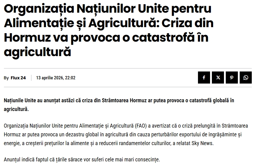 mariandidthis's tweet image. #ONU #Apa #Hrana #Energie #Criza #Agricultura #Foamete #Romania #FAO #Economie #Politica #Avertisment #CalinGeorgescu

Iarăși bate câmpii Călin Georgescu... Auzi la el criză alimentară, auzi la el apă, hrană, energie... Ce sunt prostiile astea, dom'le?! 

Păi ce, FAO (Organizația