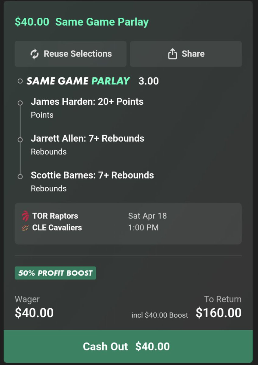 ParlaySupremacy's tweet image. 🏀 NBA - Game 1 🏀

#NBA #Lotto #Parlay #SGP