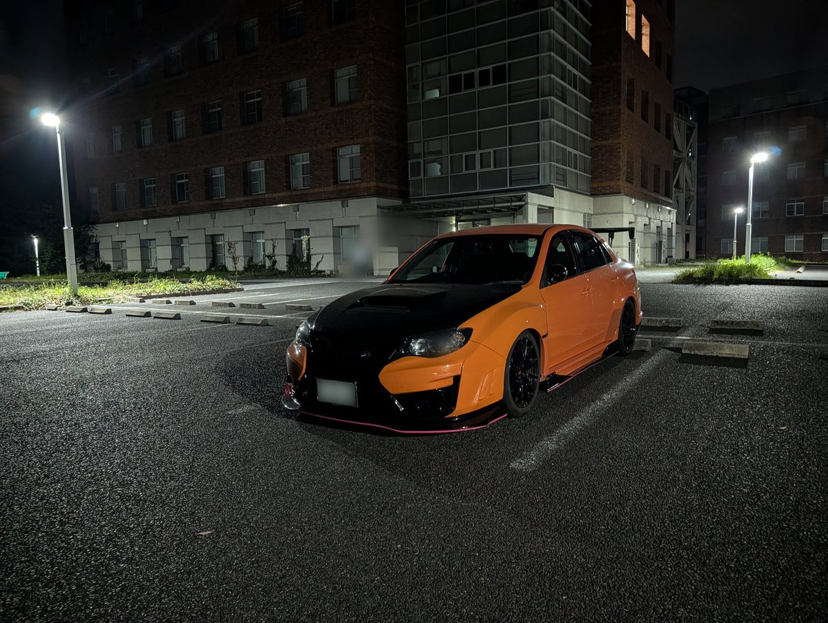 深夜の教員駐車場🅿️