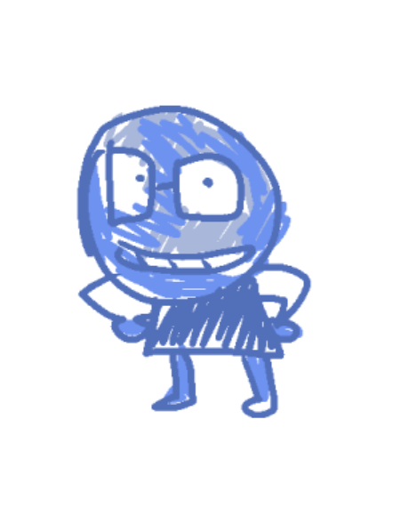 blu draws himself
