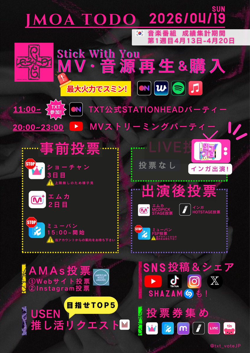 TXT投票/スミンサポートアカウントJP tweet media