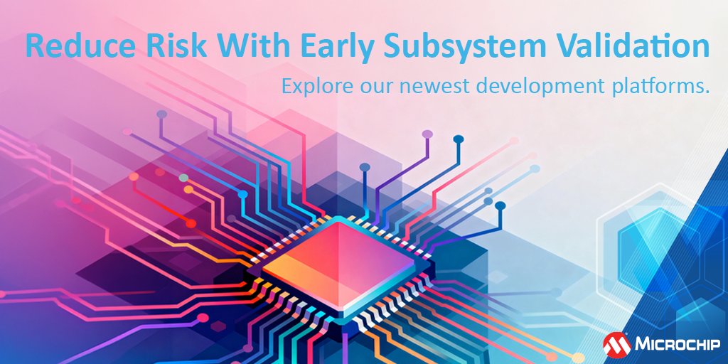 MicrochipTech's tweet image. Bring firmware, power and networking up sooner. Our newest development platforms enable early validation to reduce integration risk and accelerate time to market. Read the blog: mchp.us/4cvfHdY. #EmbeddedSystems #DevelopmentTools #DesignEngineering